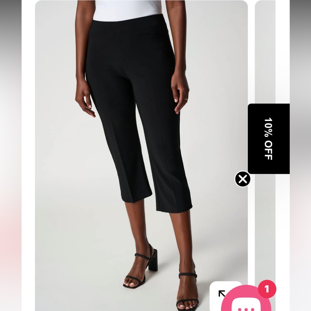 #22 Joseph Ribkoff Elegant Black Cropped Pants 8